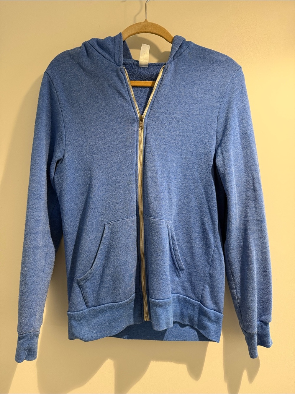 Alternative Apparel Light Blue Zip-Up Hoodie